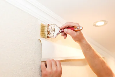 Pose de papier peint à Samoëns — revêtements muraux et toiles de verre